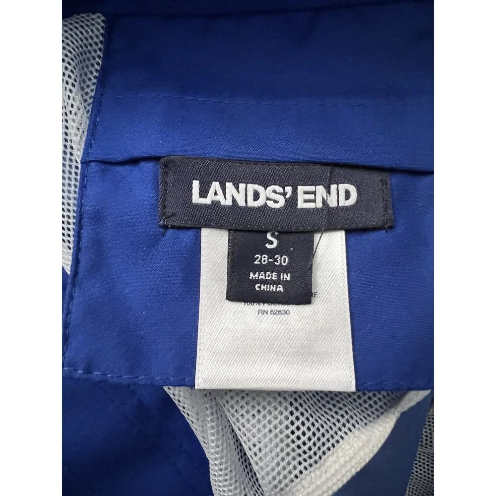 Lands End Mens Swim Trunk‎ Blue Size Small